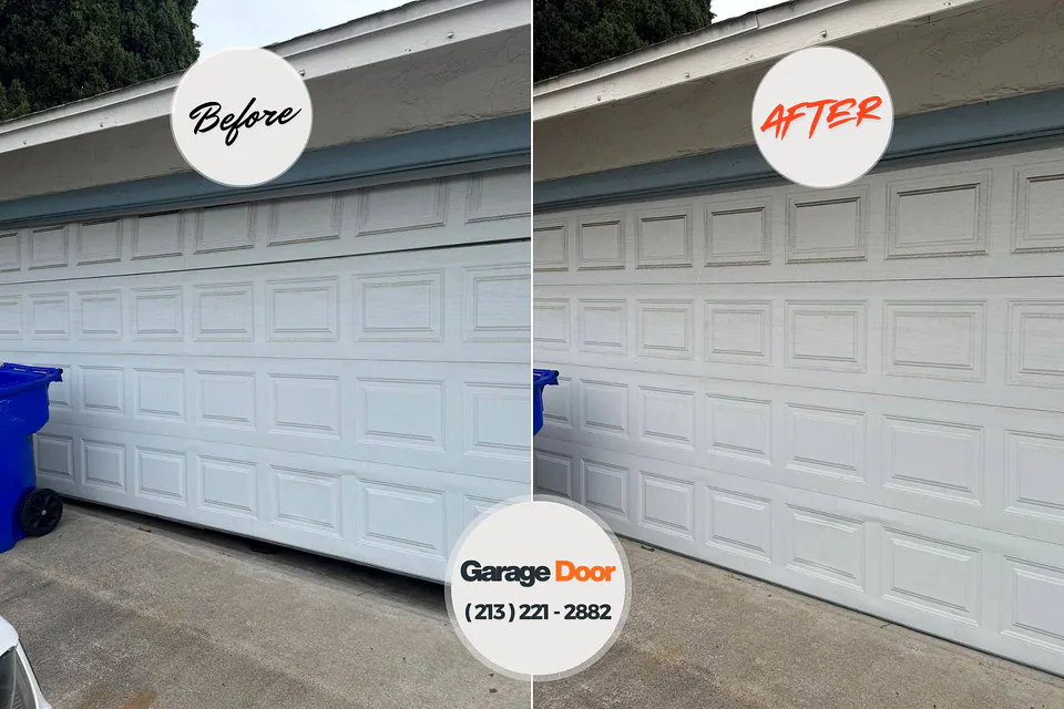 Before and after: garage door repair 55309